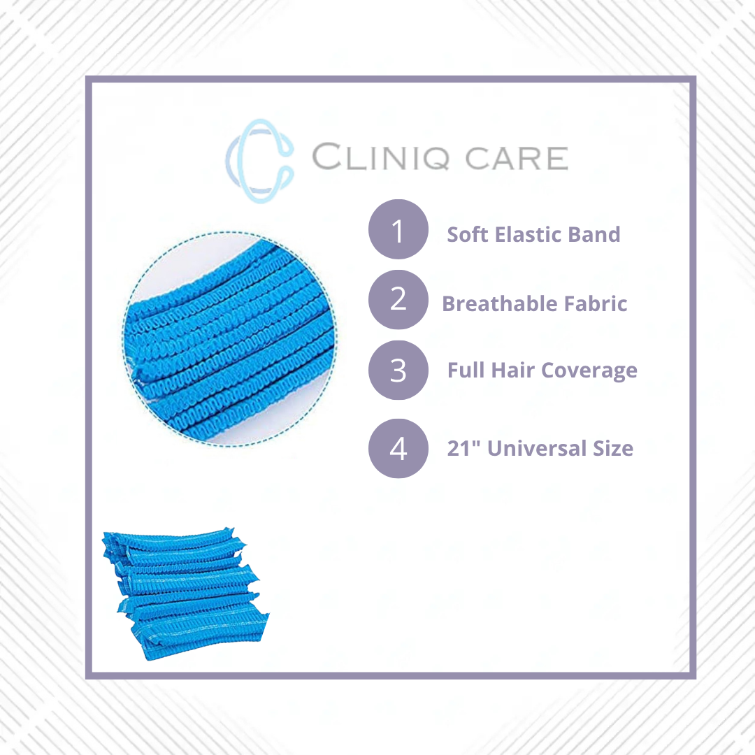 Disposable Bouffant Surgical Cap – Non-Woven Hair Cover | CLINIQ CARE