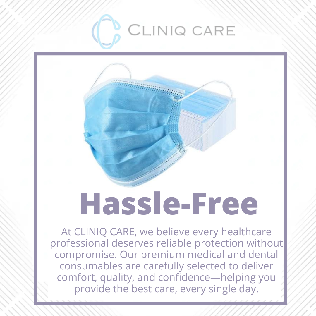 3 Ply Disposable Face Mask with Melt-Blown Filter | CLINIQ CARE