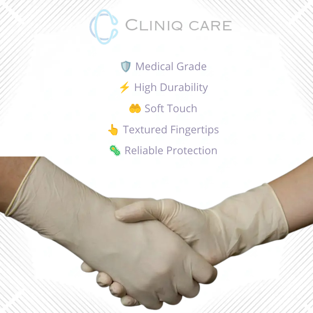 White Disposable Nitrile Examination Gloves - Powder Free - Non Sterile | Medical Grade